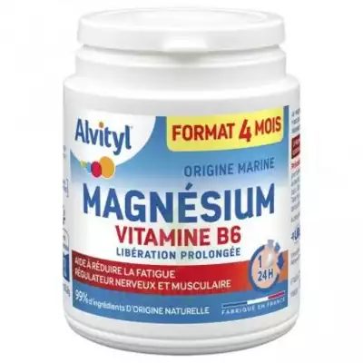 Alvityl Magnésium Vitamine B6 Libération Prolongée Comprimés Lp Pot/120 à BARENTIN